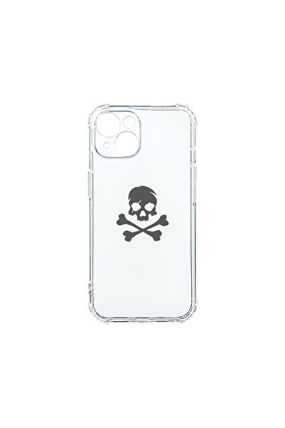 bestcase Carcasă spate antișoc pentru Apple iPhone 15 Plus, model craniu, AS ...