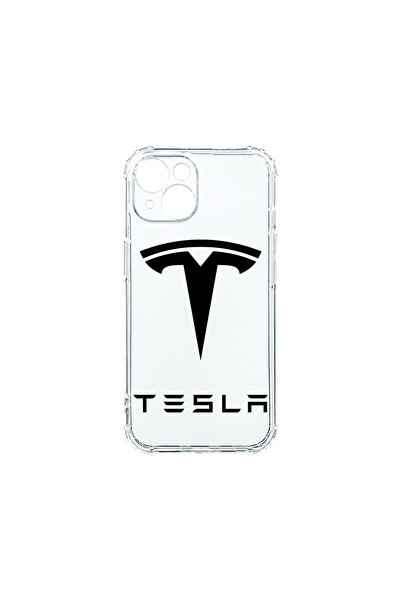 bestcase Carcasă spate antișoc pentru Apple iPhone 15, logo Tesla, AS 1710