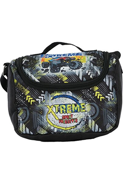 Pippa Boy's Three-Eyed Black Elementary School Triple School Bag Set - Terrain Vehicle - Ppset5400