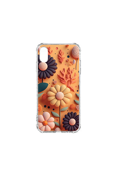 bestcase Carcasă spate antișoc pentru Apple iPhone XS / iPhone X, Happy Flowers, AS 1149