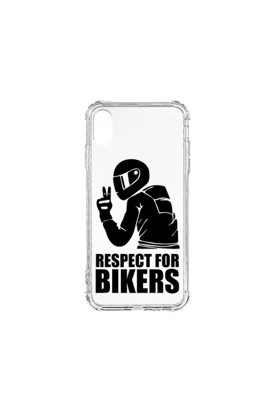 bestcase Carcasă spate antișoc pentru Apple iPhone XR, Respect For Bikers, AS...