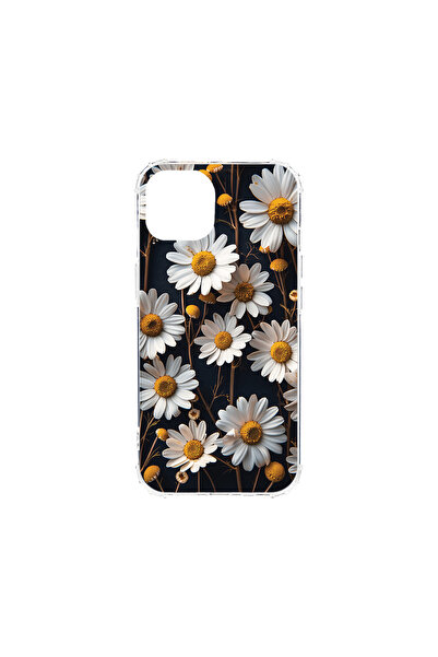 bestcase Carcasă spate antișoc pentru Apple iPhone 13 Mini, model 3D Daisy, A...