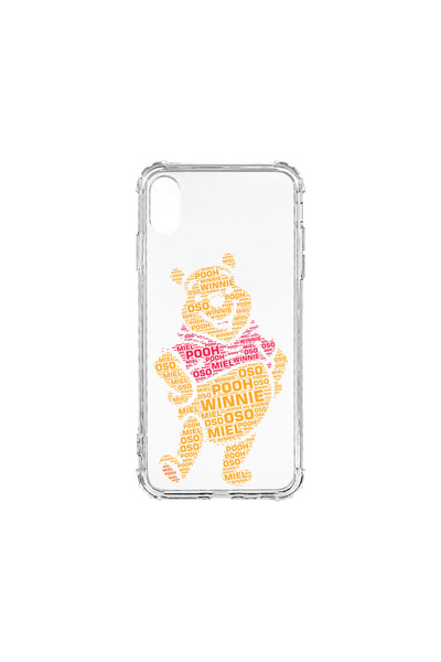 bestcase Anti Shock Back Case For Apple iPhone XR, Calligraphy Pooh, AS 1541