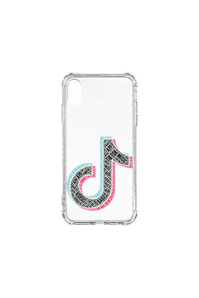 bestcase Carcasă spate antișoc pentru Apple iPhone XR, Calligraphy TikTok, AS...