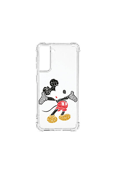bestcase Carcasă spate antișoc pentru Samsung Galaxy S22 Plus, model caligrafic Mickey Mouse, AS 1525