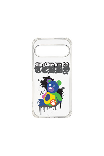 bestcase Carcasă spate antișoc pentru Google Pixel 9, culori pastelate Teddy ...
