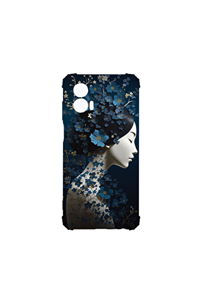 bestcase Carcasă spate antișoc pentru Motorola Edge 50 Fusion, Thinking Girl,...