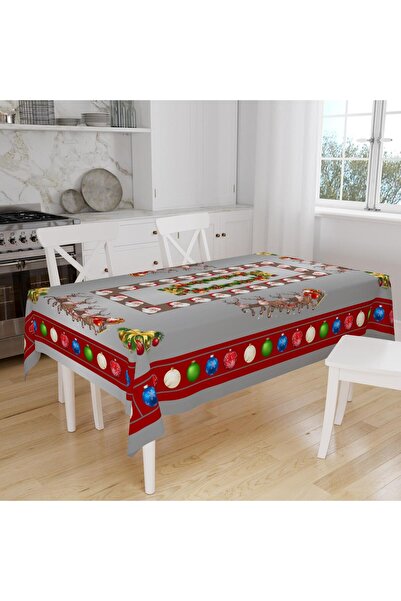 HZR Christmas Patterned Tablecloth Christmas Tablecloth 160X220Cm