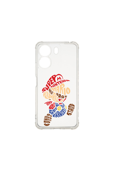 bestcase Αντικραδασμική θήκη πίσω για Xiaomi Redmi 13C, Καλλιγραφία Super Mar...