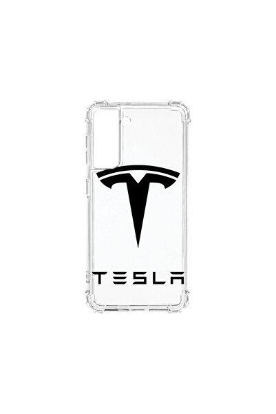 bestcase Carcasă spate antișoc pentru Samsung Galaxy S21, logo Tesla, AS 1710