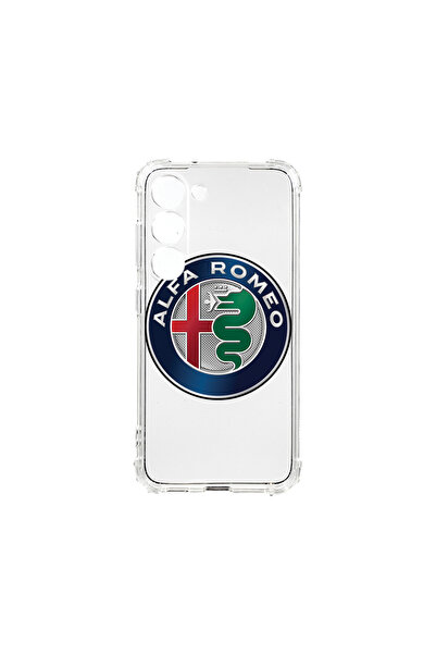 bestcase Carcasă spate antișoc pentru Samsung Galaxy S23, logo Alfa Romeo, AS...
