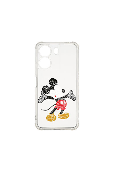 bestcase Удароустойчив калъф за Xiaomi Redmi 13C, калиграфия Мики Маус, AS 1525
