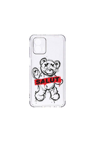 bestcase Carcasă spate antișoc pentru Motorola Edge 50 Fusion, Teddy Bear Sal...