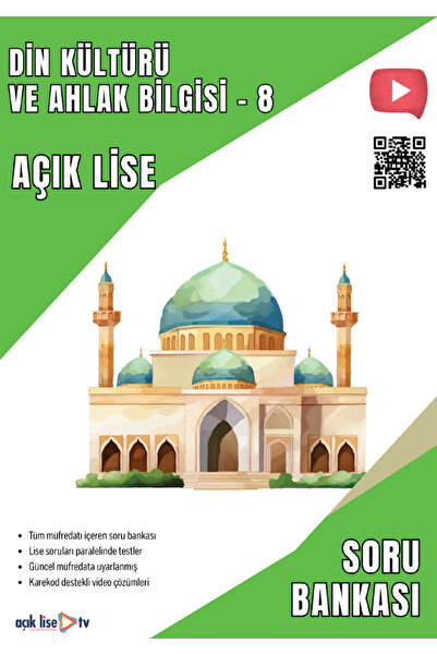 Açık Lise TV Açık Lise Din Kültürü ve Ahlak Bilgisi 8 - Soru Bankası - Güncel...