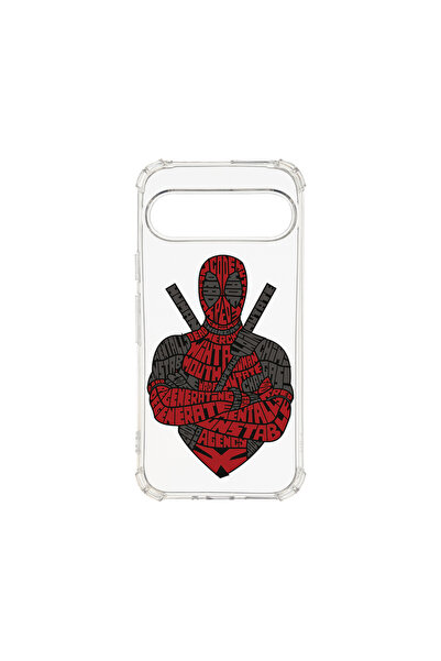 bestcase Carcasă spate antișoc pentru Google Pixel 9, Calligraphy Dead Red, A...