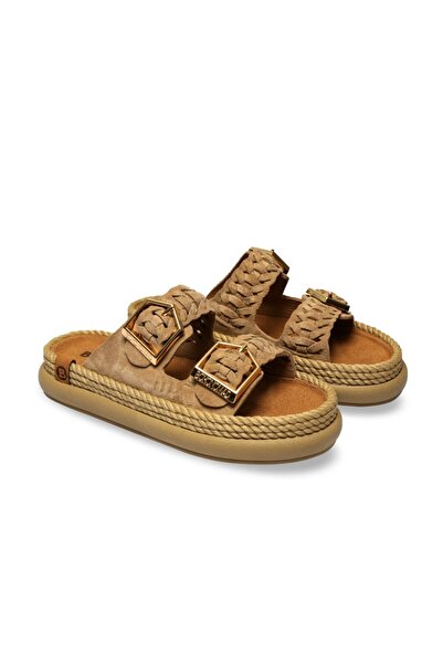 Bohonomad Sydney Women's Knitted Slippers Latte Light Brown Women's Slippers Sydor12-00037