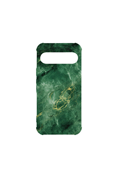 bestcase Carcasă spate antișoc pentru Google Pixel 9 Pro, marmură verde, AS 1254