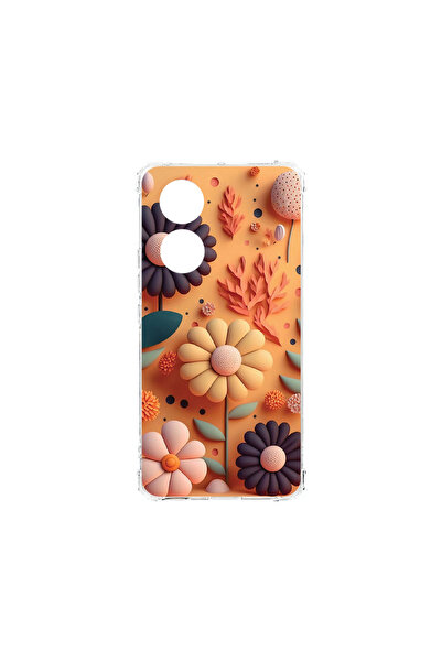 bestcase Carcasă spate antișoc pentru OPPO Reno 8T 4G, Happy Flowers, AS 1149