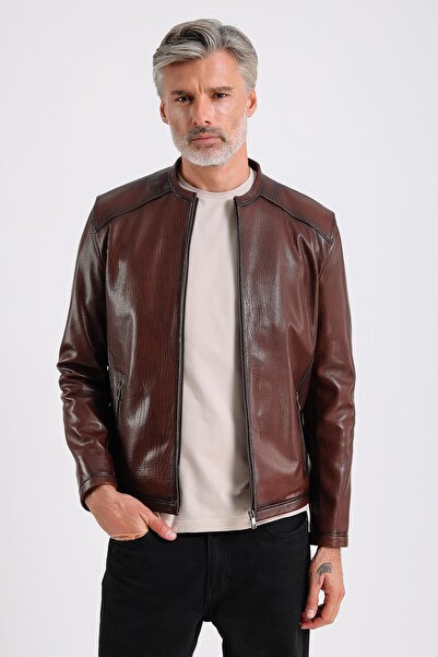 MQ Leather سترة جلدية للرجال من ماروكين لیدر أفرييل