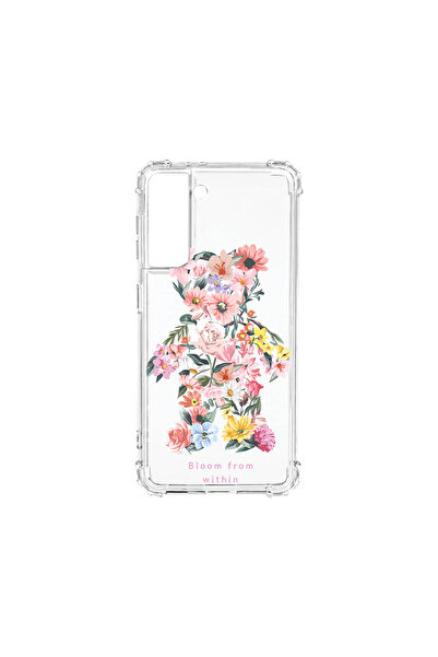 bestcase Carcasă spate antișoc pentru Samsung Galaxy S21, Teddy Bear Bloom Fr...