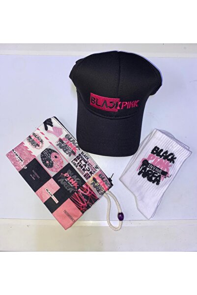 GC GÖKHAN CLUB Blackpink KALEMLİK ŞAPKA ÇORAP