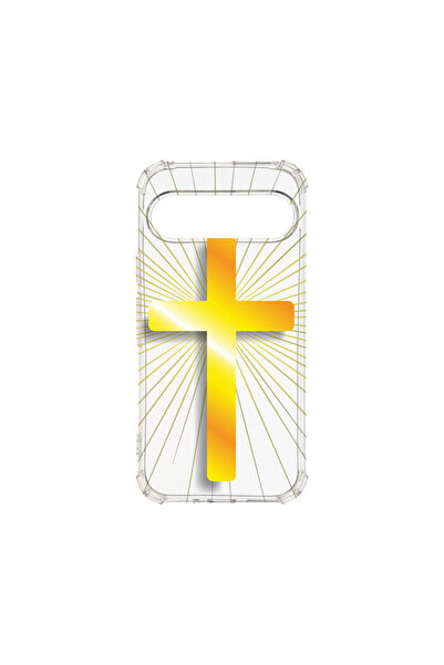 bestcase Carcasă spate antișoc pentru Google Pixel 9 Pro, Golden Cross, AS 1786