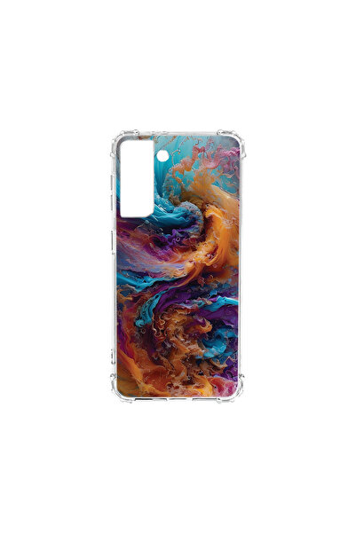 bestcase Carcasă spate antișoc pentru Samsung Galaxy S21, culori lichide, AS ...