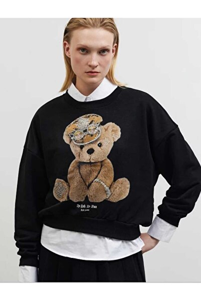 BSB Ayıcık desenli sweatshirt