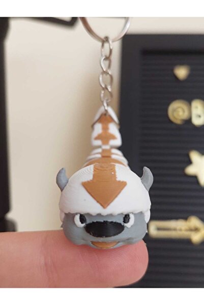 NadarStudio Avatar Appa Figurină drăguță în mișcare, ornament pentru geantă ș...