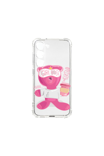 bestcase Carcasă spate antișoc pentru Samsung Galaxy S23, Teddy Bear - Gril B...