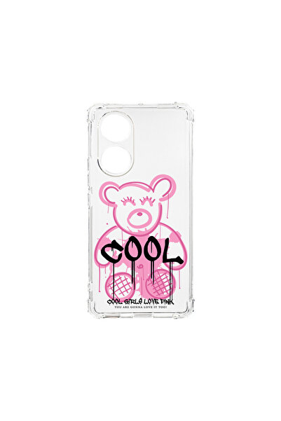 bestcase Carcasă spate antișoc pentru OPPO Reno 8T 4G, Teddy Bear Cool Pink, ...