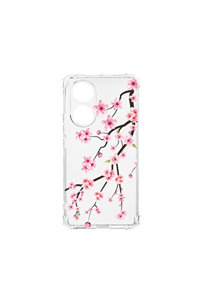 bestcase Carcasă spate antișoc pentru OPPO Reno 8T 4G, model arbore de cireș ...