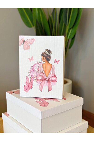 KOLİX Bride Butterfly Model Dowry Box - Set of 3 - Bride Box - Bride Bundle Box - Bride Gift Box