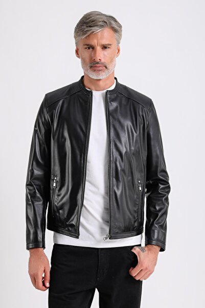 MQ Leather سترة جلدية للرجال من ماروكين لیدر أفرييل