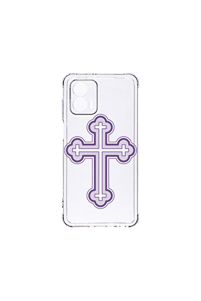 bestcase Carcasă spate antișoc pentru Motorola Edge 50 Fusion, cruce mov, AS ...