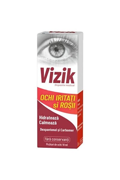 Zdrovit Picături VIZIK pentru ochi iritați și roșii, Zdrovit, 10 ml
