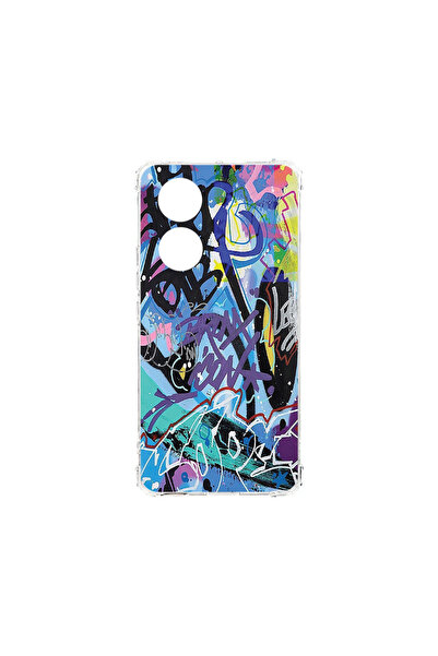 bestcase Carcasă spate antișoc pentru OPPO Reno 8T 4G, Graffiti, AS 1184