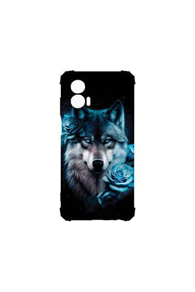 bestcase Carcasă spate antișoc pentru Motorola Edge 50 Fusion, Albastru Wolf,...