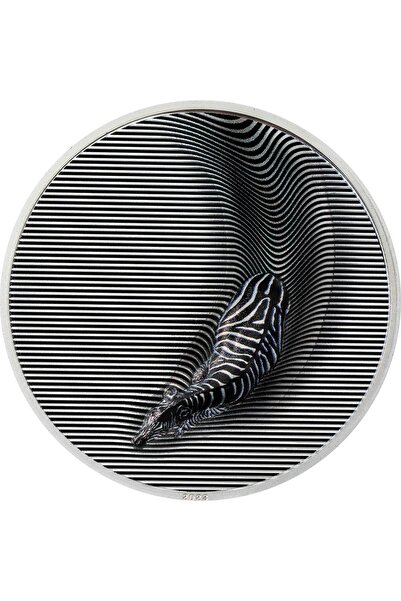 RimaGold Zebra Doğa Kamuflajı Gümüş Sikke Coin