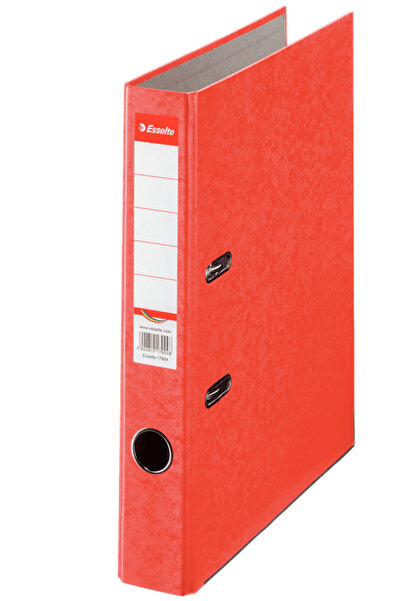 Esselte Biblioraft Rainbow cardboard prespan A4 50 mm red
