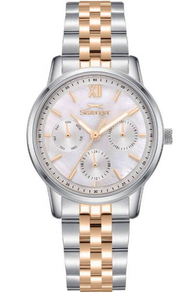 Slazenger Sl.09.2471.4.03 Quartz Steel Rose/Grey 34 mm Women's Wristwatch