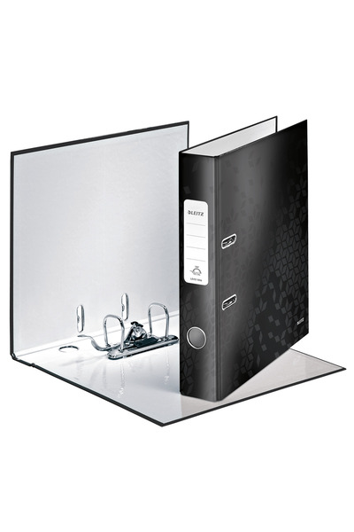 Leitz Biblioraft 180° WOW laminated cardboard A4 52 mm black