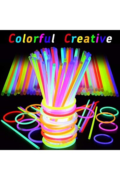 Deco Elit 50 Adet Glow Fosforlu Çubuk Işıklı Parti Aydınlatma Çubuk - 24 Saat...