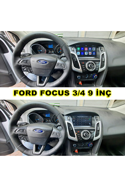 CarSmarT FORD FOCUS 3/4 2012/2018 EKRAN İÇERDE 9 İNÇ 4-64 GB ANDROİD CARPLAY ...