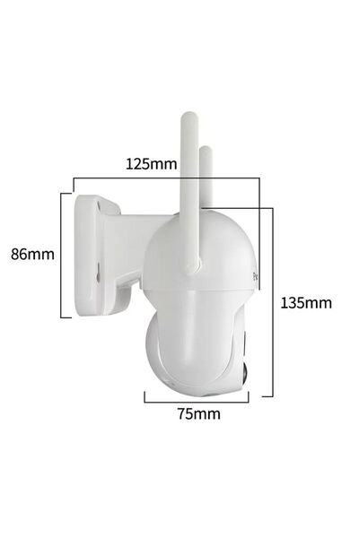 OEM 4G Surveillance Camera, with Solar Panel TSS-S40-4G, PTZ Dome, Full HD 3MP, 4X Digital Zoom, IR 20m