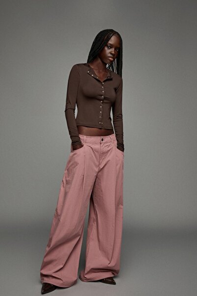 Bershka Technical balloon parachute trousers