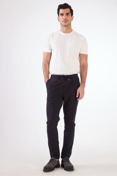 Dufy Erkek Slim Fit Lacivert Pantolon