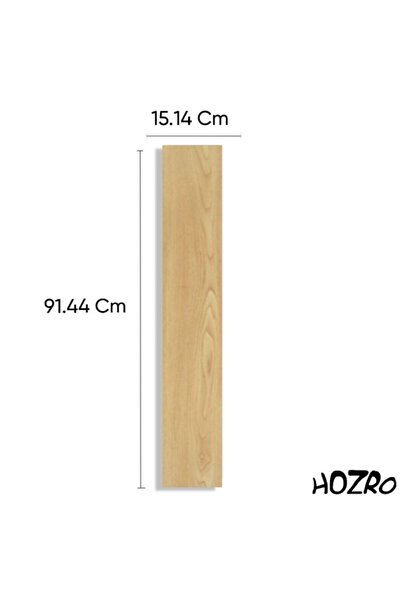 HOZRO Set 72x Auto-Adhesive PVC Tiles HOZRO, Wood Style – Elegant Design, Quick Installation, and Durabi