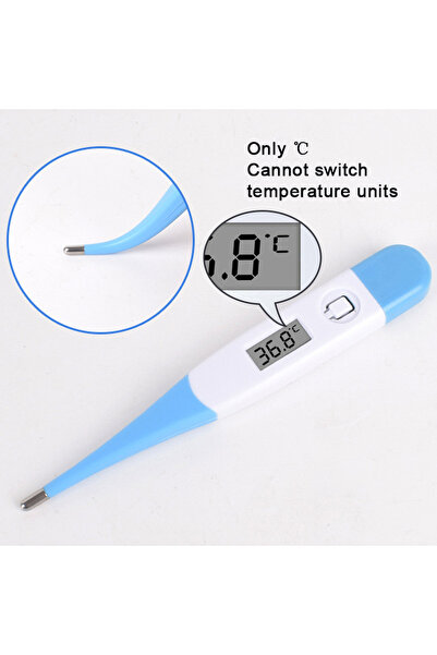 choice2 مقياس حرارة إلكتروني برأس صلب، قطعتان، لقياس درجة حرارة الفم والإبط، ...