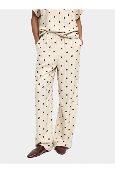 PARFOIS Beli Lastikli Puantiyeli Pantolon